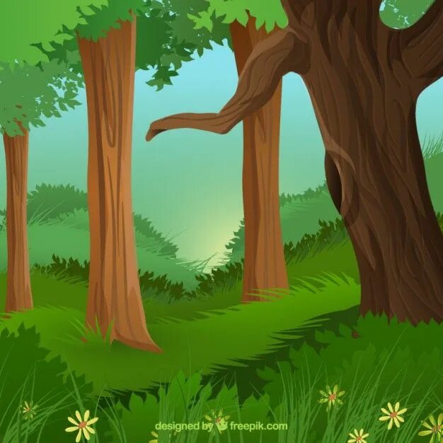 Картинка лес без животных Download Into The Wood for free Forest landscape, Landscape, Nature vector