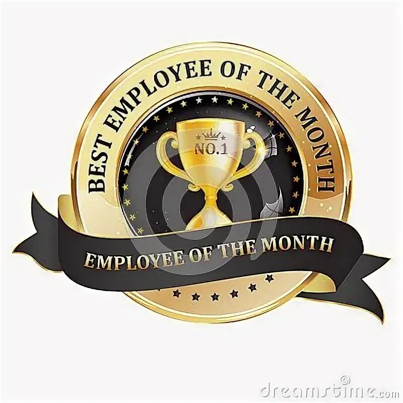 Картинка лучшему работнику Best employee of the month - golden black ribbon Black ribbon, Photographer port