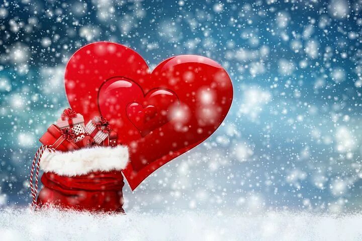 Картинка любимому новый год Download Heart Bag Nicholas Royalty-Free Stock Illustration Image Christmas gift