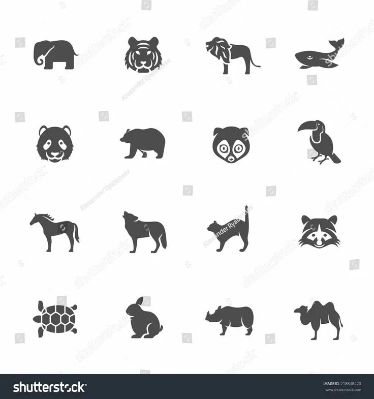 Картинка маркировка животных Animals icon set #Ad , #ad, #Animals# icon# set Animal icon, Icon set, Animals