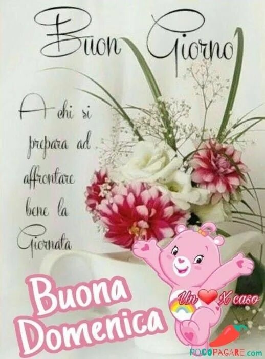 Картинка на итальянском хорошего дня Pin di Laura Brai su Buona domenica Buona domenica, Domenica, Citazioni buona do