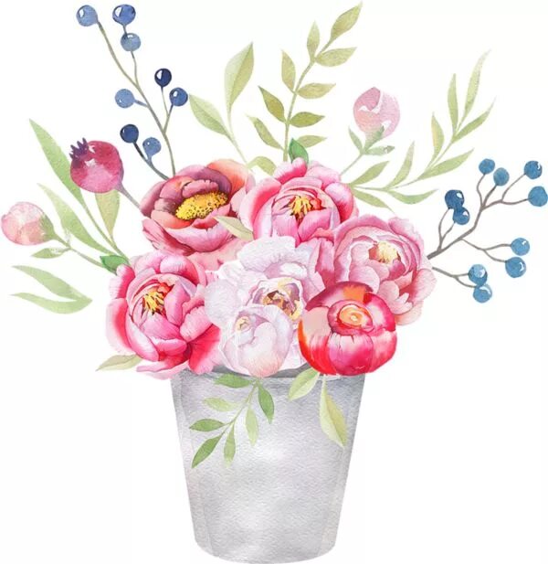 Картинка нарисованная хорошего дня fleurs,flores,flowers,bloemen,png Watercolor flowers, Flower art, Watercolor flo