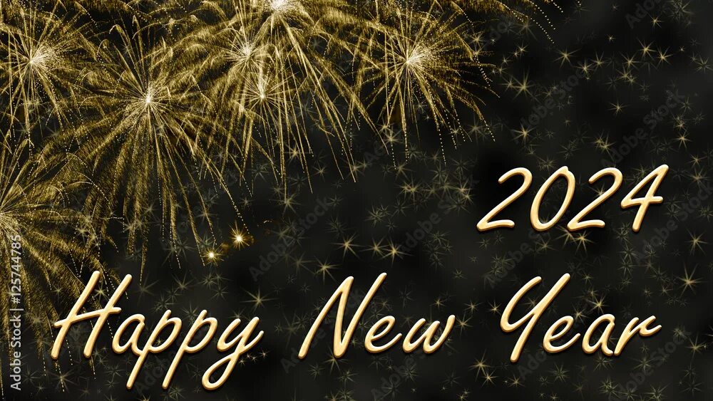 Картинка новый год 2024 Happy New Year 2024 Иллюстрация Stock Adobe Stock