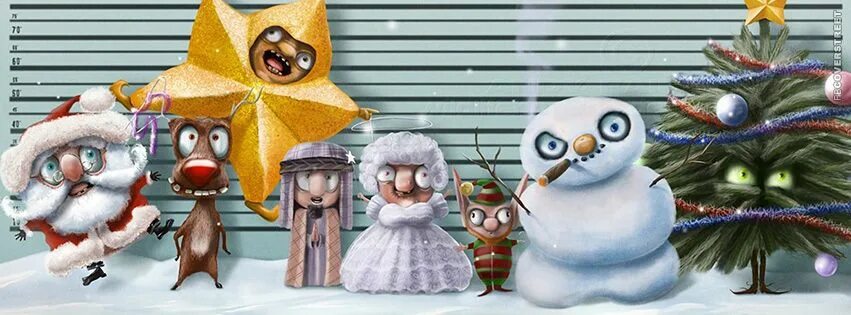 Картинка новый год 2024 прикольная Christmas Facebook Covers