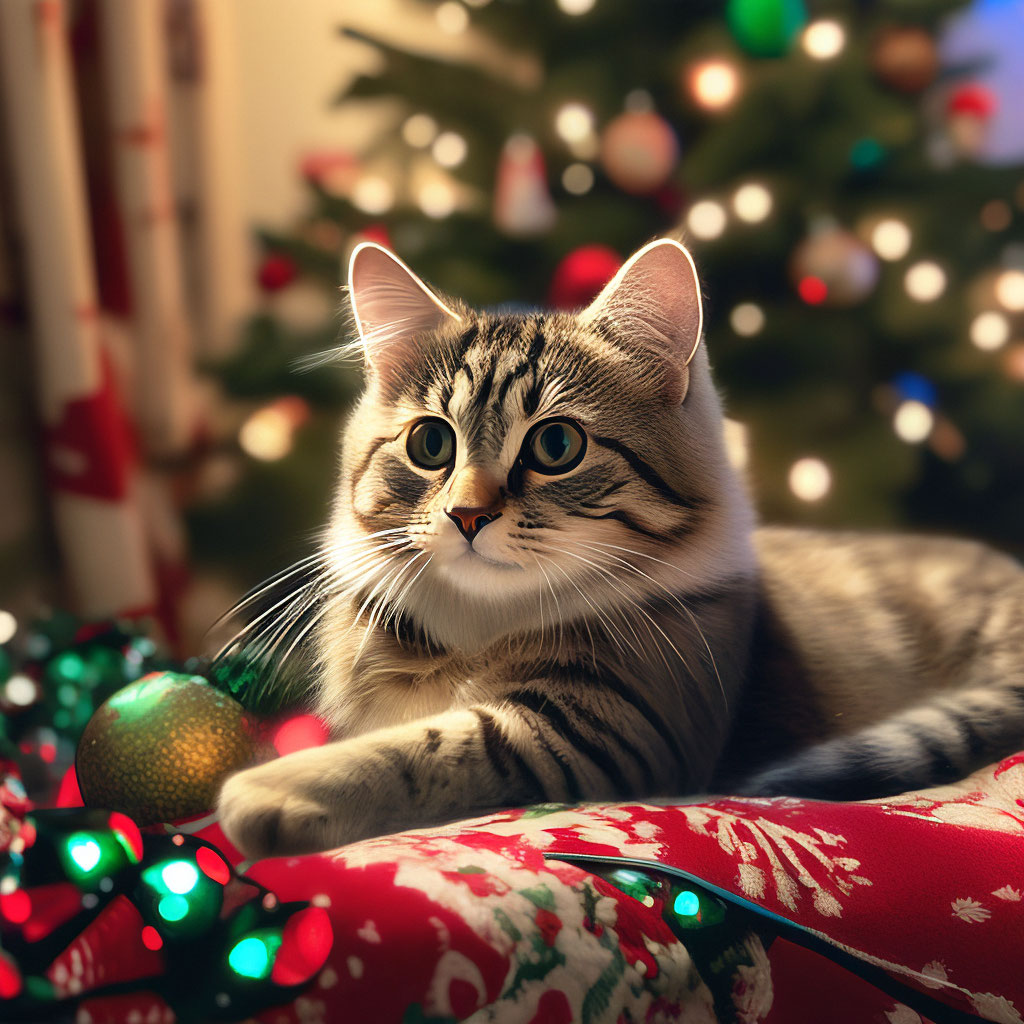 Картинка новый год котики Новогодние котики Южный Город