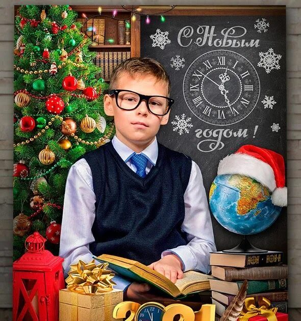 Картинка новый год школа макеты коллажей, открытки, школьные виньетки на Новый год, зимние шаблоны, новог