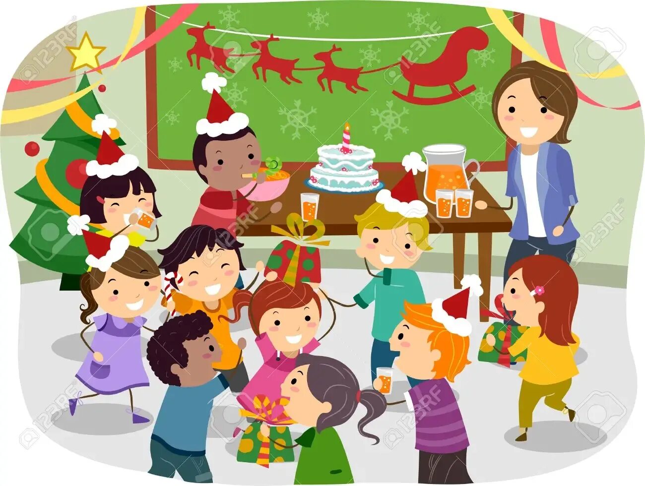 Картинка новый год школа PSM2 Unit Festival Lesson 1 Baamboozle - Baamboozle The Most Fun Classroom Games