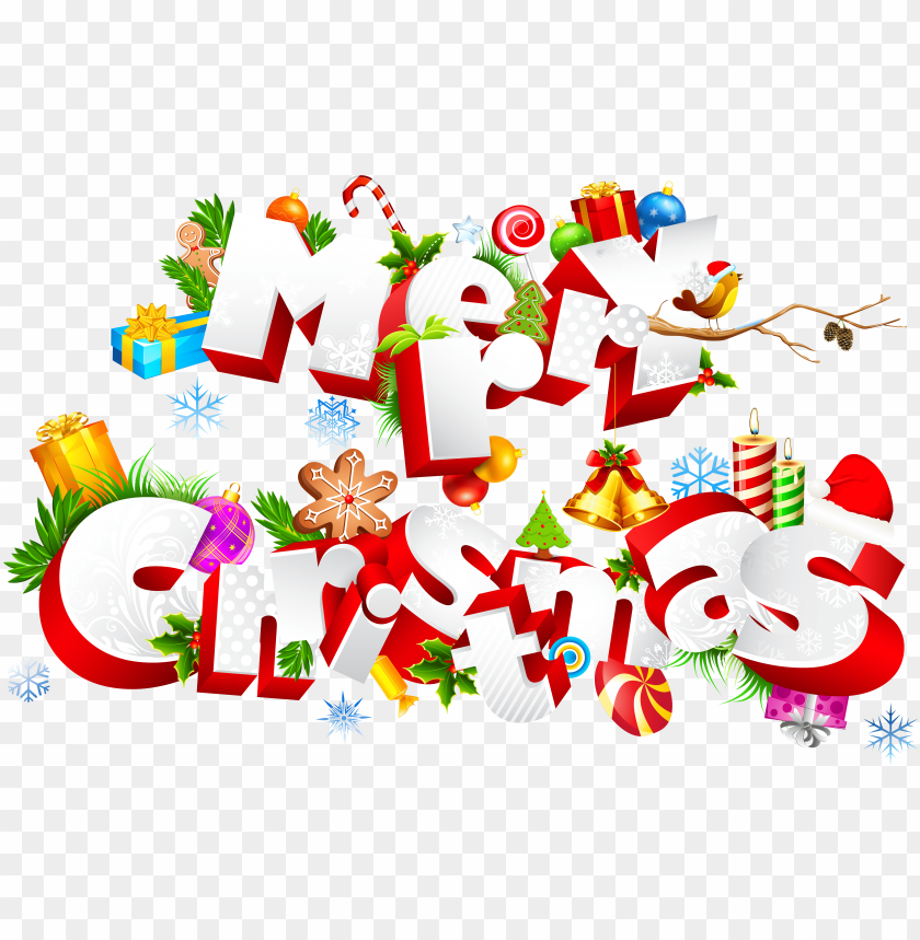 Картинка новый год слова merry christmas PNG image with transparent background png - Free PNG Images Free