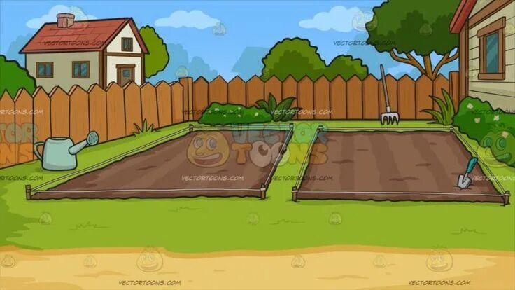 Картинка огорода и животных Empty Backyard Vegetable Garden Background Backyard vegetable gardens, Vegetable
