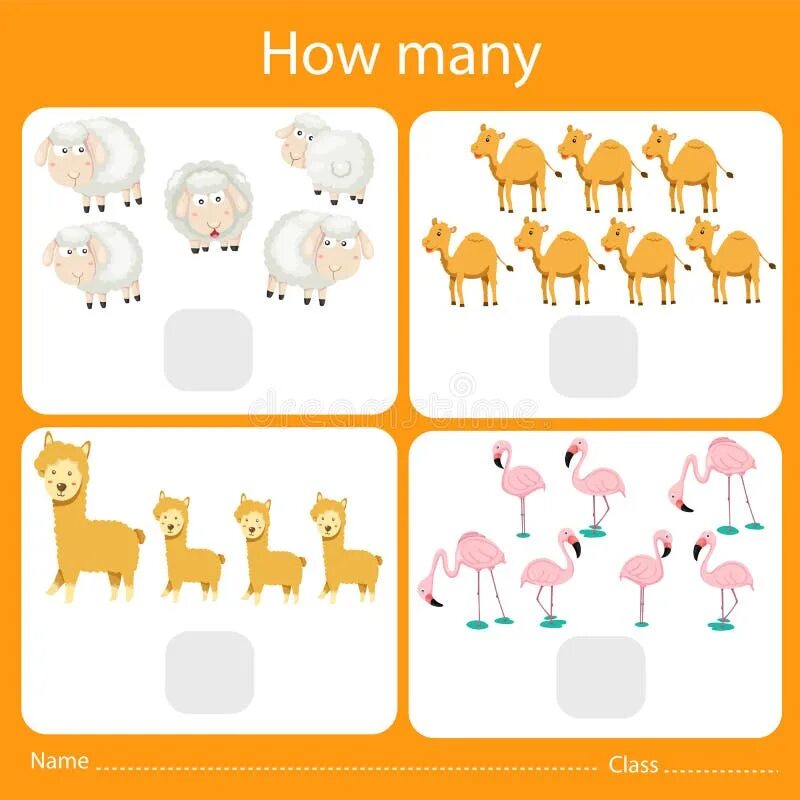 Картинка посчитай животных Illustrator of Counting How Many Animal Stock Vector - Illustration of education