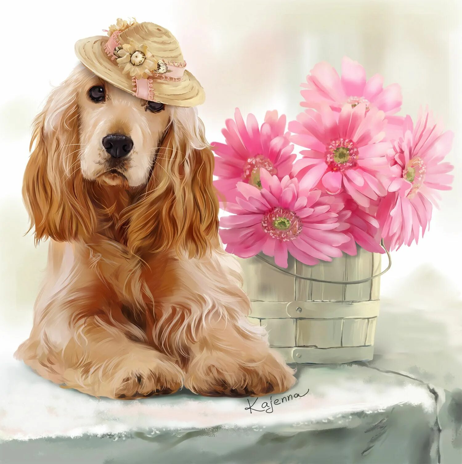 Картинка позитивной недели Farm dog Paint Shop Pro compatible PSD character separate from background 1800x1