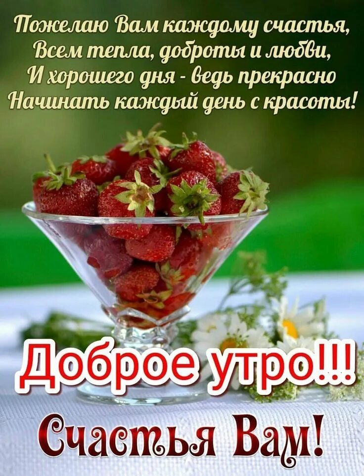 Картинка прекрасный день хорошего здоровья Летнее Утро доброе! Утренние цитаты, Доброе утро, Вкусная еда