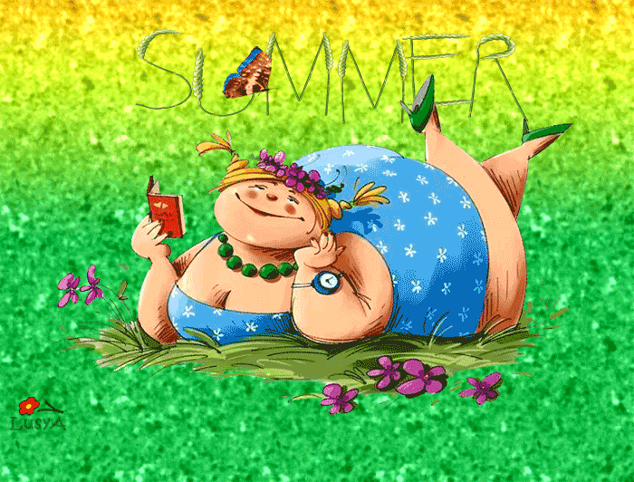 Картинка прикольная доброго утра лета summer ☀ Animation, Jahreszeiten