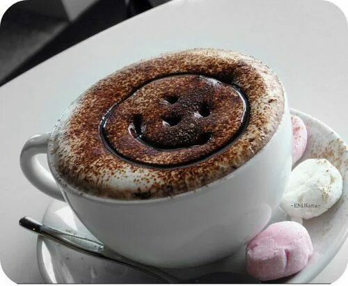 Картинка про хороший день Coffee Tumbler: Photo Chocolate coffee, Food, Coffee flavor