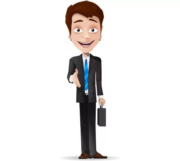 Картинка работника Free Businessman Vector Character - Vector Characters Business man, Vector chara