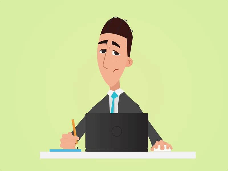 Картинка работника Animation character / Sales manager Animated characters, Animation, Character