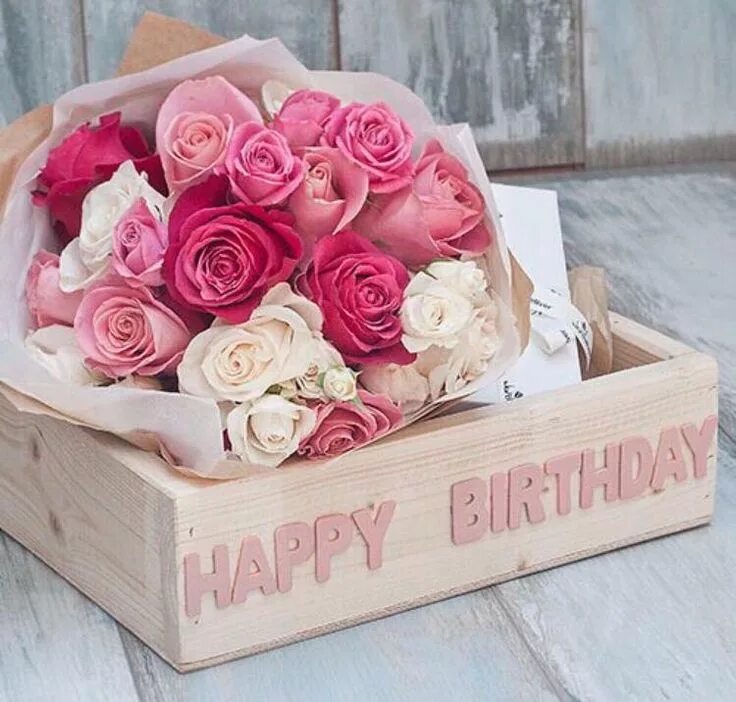 Картинка с дне рождения девушке Pin on Flowers Happy birthday cakes, Happy birthday greetings, Birthday images