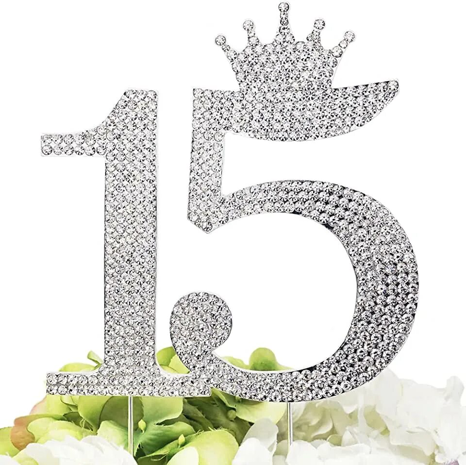 Картинка с днем рождения 15 лет девочке Amazon.com: 15 Anos Cake Topper
