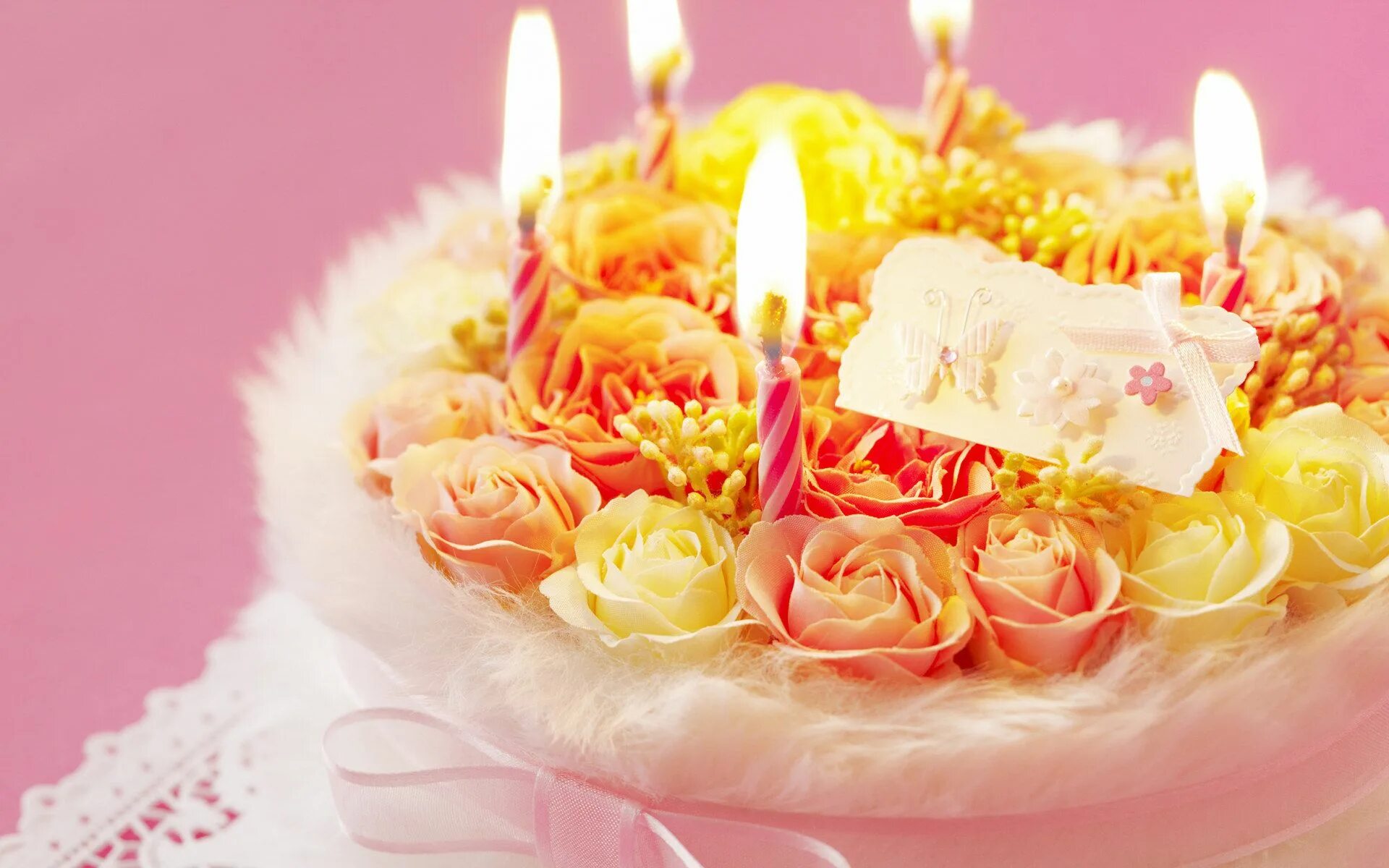 Картинка с днем рождения 19 Скачать обои торт, день рождения, праздник, Romantic, свечи, романтика, разд. То