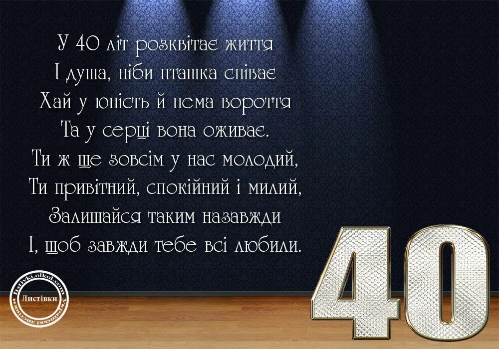 Картинка с днем рождения 40 Листівка чоловіку на День Народження 40 років Мужчина день рождения, День рожден