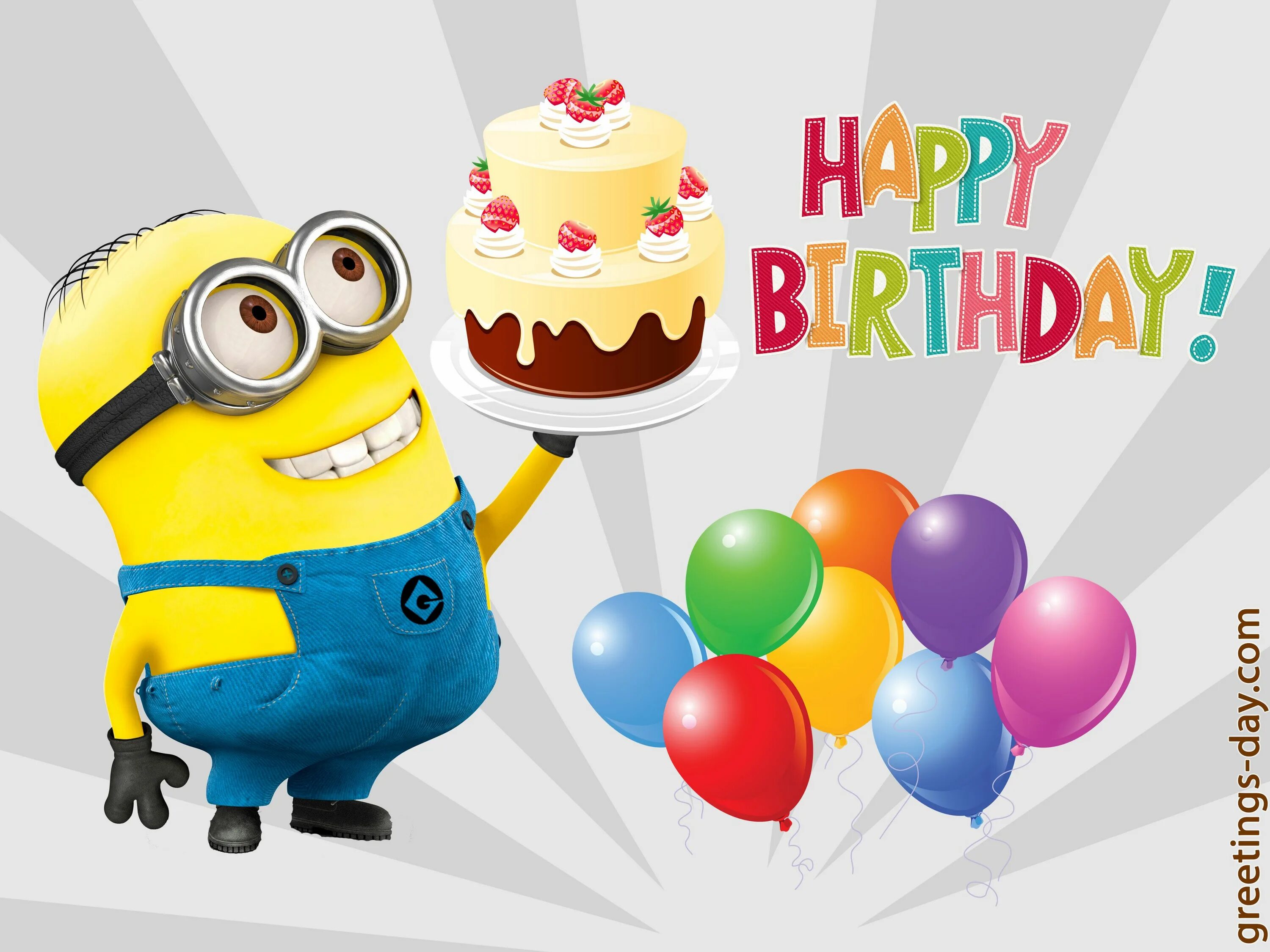 Картинка с днем рождения 6 Tony Kelley Happy birthday minions, Happy birthday minions gif, Happy birthday e