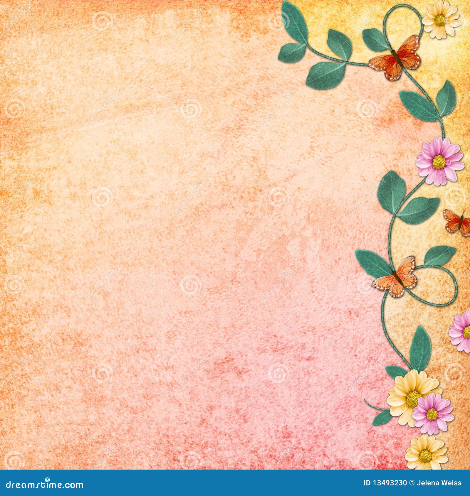 Картинка с днем рождения анюта с пожеланиями Spring Background with Flowers Stock Illustration - Illustration of drawing, dec