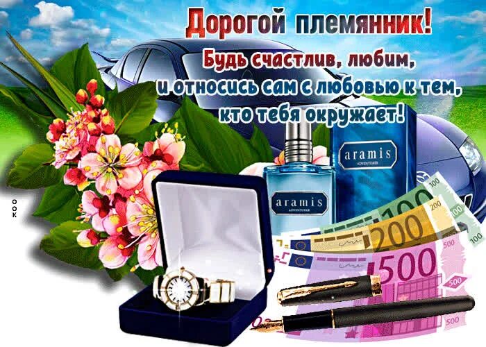 Картинка с днем рождения племяннику взрослому Хорошая открытка племяннику- Скачать бесплатно на otkritkiok.ru