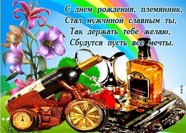 Картинка с днем рождения племяннику взрослому Лениза Ахметшина 2024 ВКонтакте