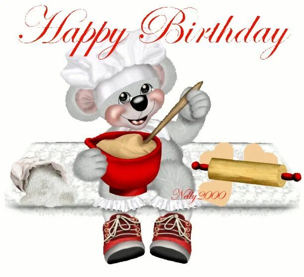 Картинка с днем рождения повару женщине Ghim của Tabby Reams trên Birthday