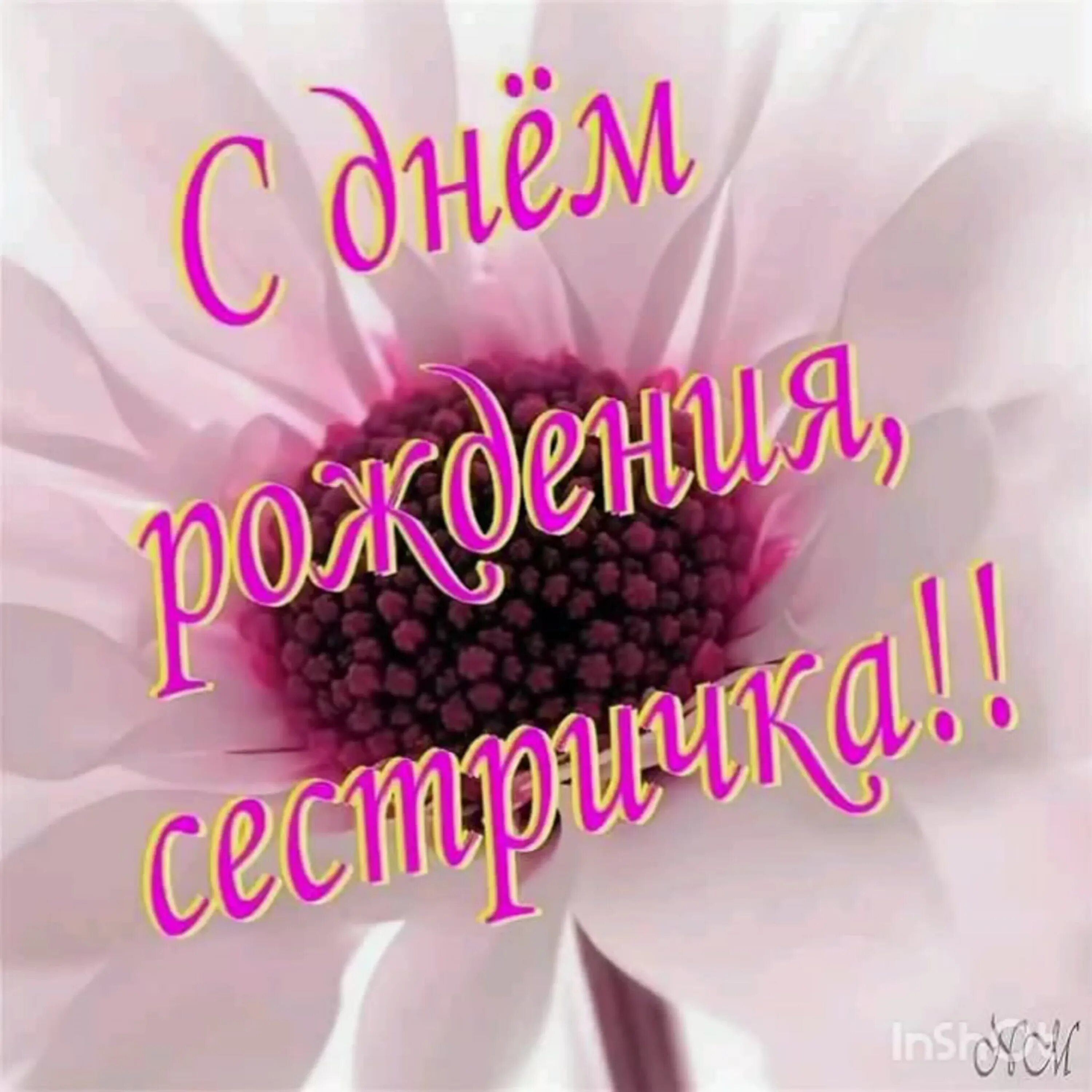Картинка с днем рождения сестре трогательные С днем рождения сестра (51 картинка)