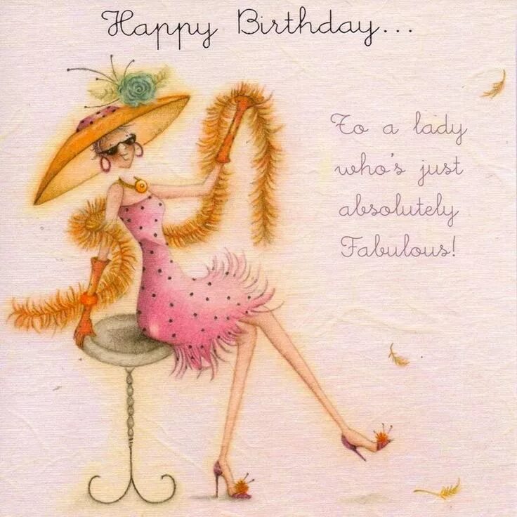 Картинка с днем рождения женщине стильная прикольная Мобильный LiveInternet Ladies Birthday Collection... Berni Parker Enn18 - Дневни