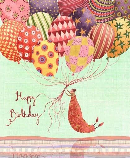 Картинка с днем рождения женщине творческой 28 Happy birthday ideas народження, листівка, слоненята