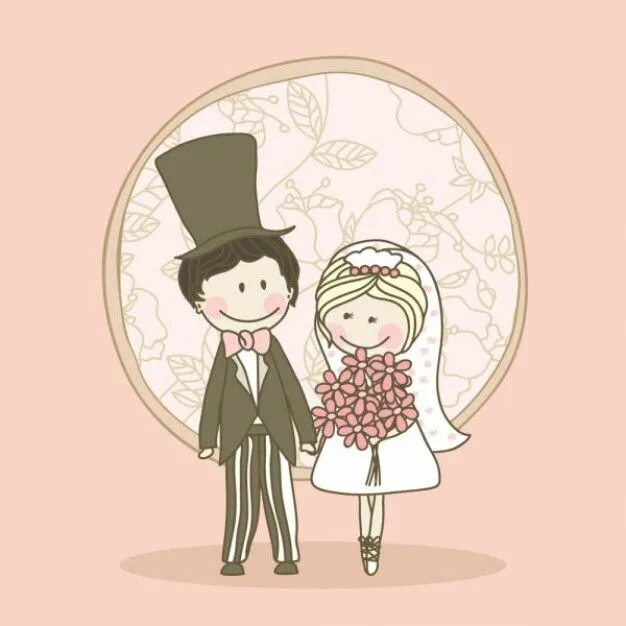 Картинка с днем свадьбы прикольные скачать бесплатно Wedding Vectors & Illustrations for Free Download Freepik Wedding elements, Wedd
