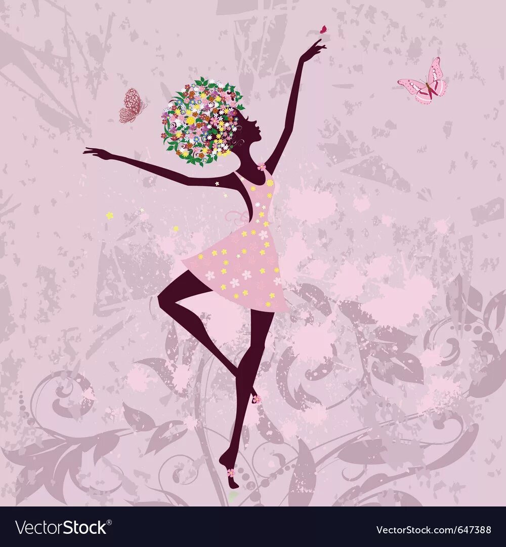 Картинка с днем учителя танцев прикольная Ballerina Royalty Free Vector Image - VectorStock