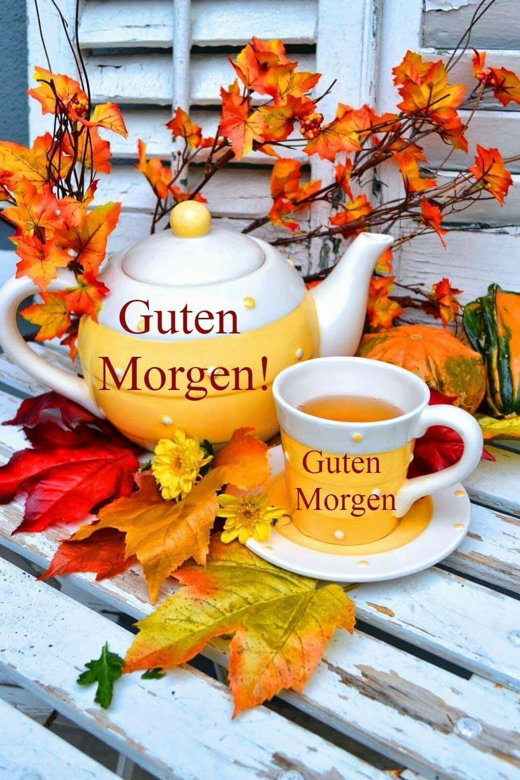Картинка с добрым утром начало осени Pin von Lucy auf Guten Morgen Guten morgen gruss, Guten morgen, Guten morgen sch