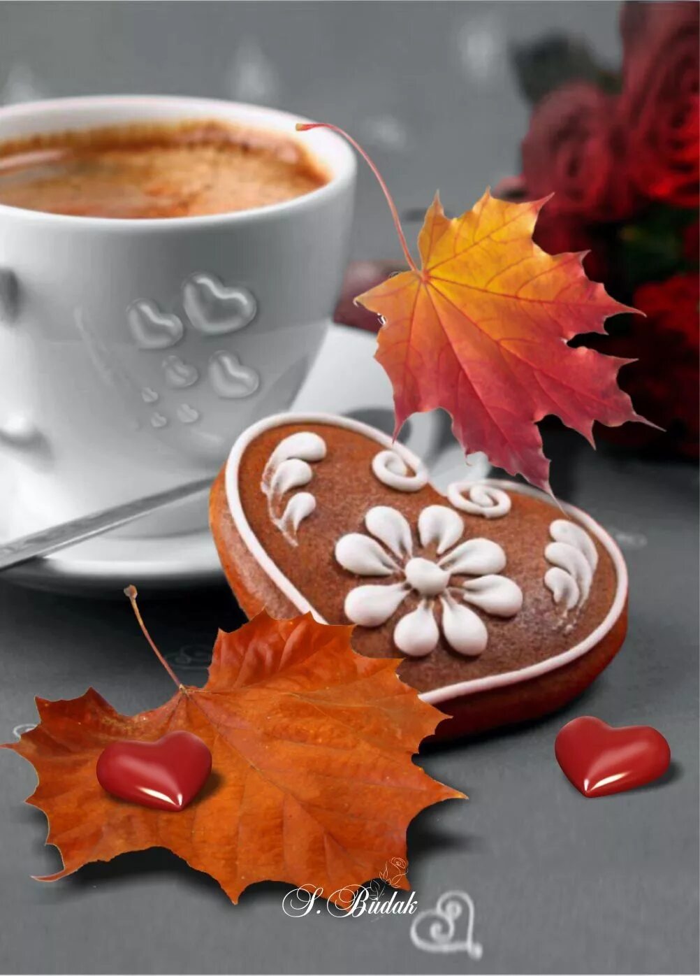 Картинка с добрым утром осенняя новинка Pinterest Coffee love, Coffee cafe, Coffee art