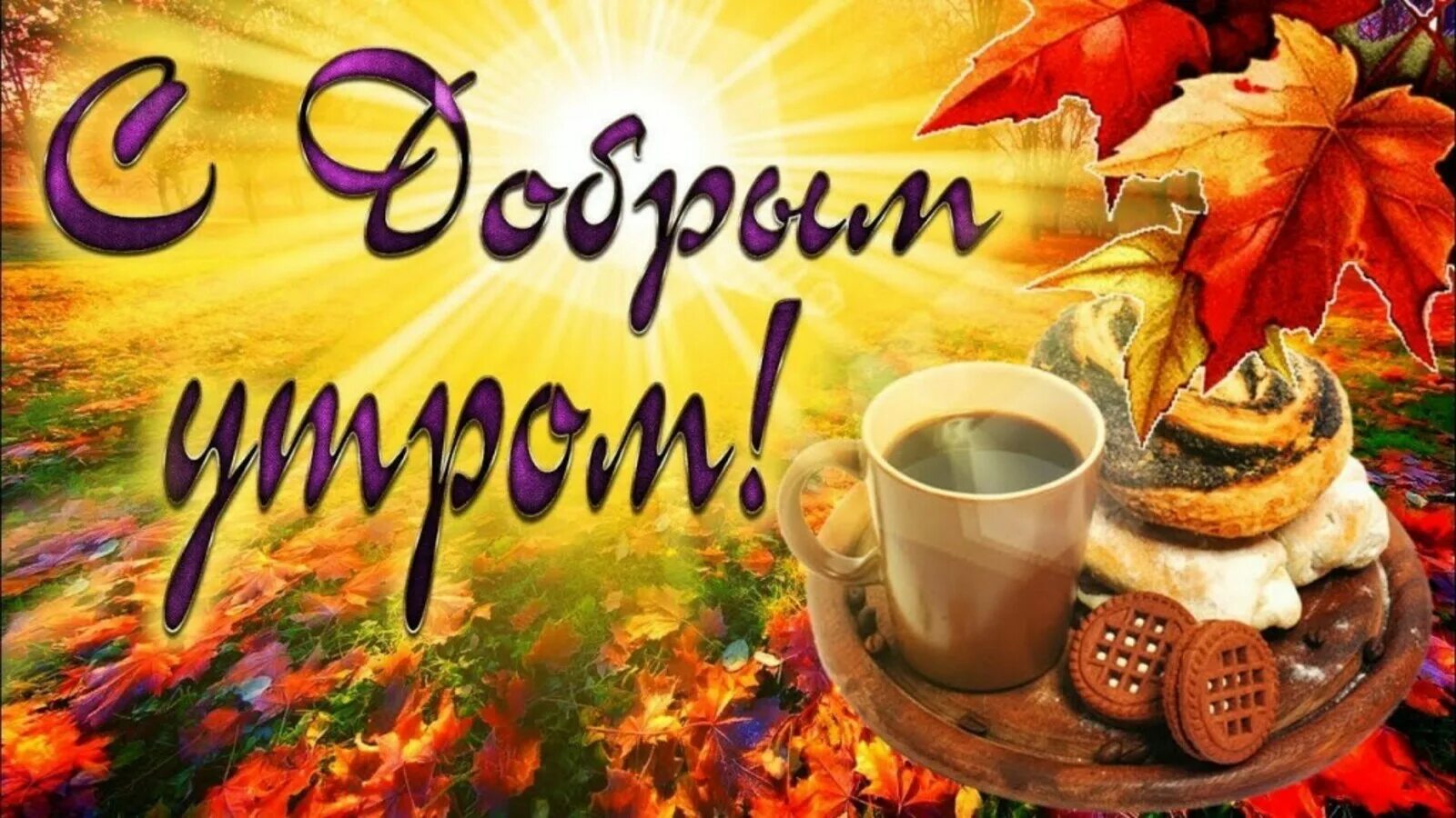 Картинка с добрым утром осенняя прикольная новая Открытка с добрым поздним осенним утром - найдено 89 картинок