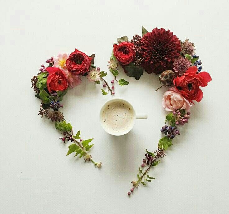 Картинка с добрым утром со смыслом красивая Pin on Cafe, Choco & Tea ☕ Coffee flower, Flower art, Flower tea