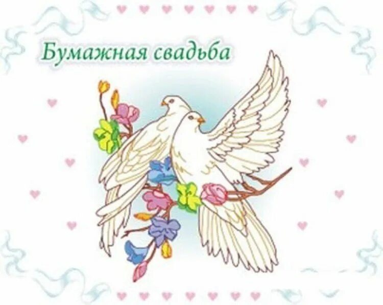 Картинка с двухлетием свадьбы Бумажная свадьба это
