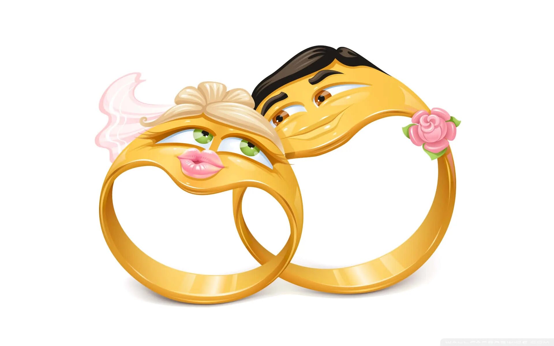 Картинка с годовщиной свадьбы прикольные друзьям Download Groom And Bride Wedding Ring Graphic Cartoon Art Wallpaper Wallpapers.c