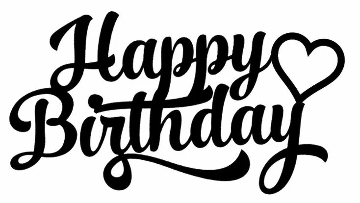 Картинка с надписью с днем рождения How to Make a Cake Topper Using Your Cricut Happy birthday lettering, Happy birt