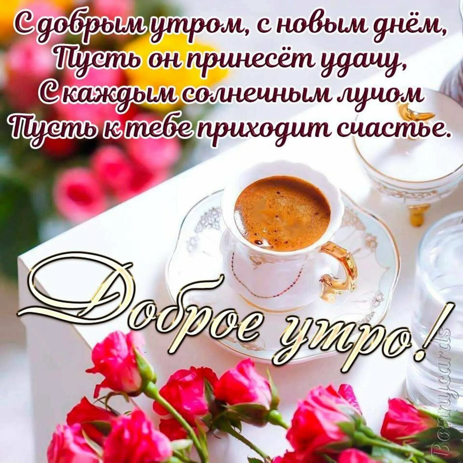 Картинка с пожеланием доброго утра первого Прекрасного утра доброго дня открытка с пожеланиями - найдено 88 картинок