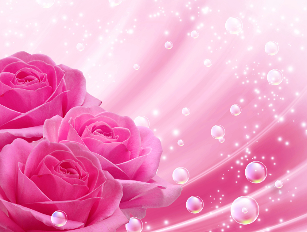 Картинка с пожеланиями девушке красивые Imagens de Flores Pink roses background, Pink background images, Pink background