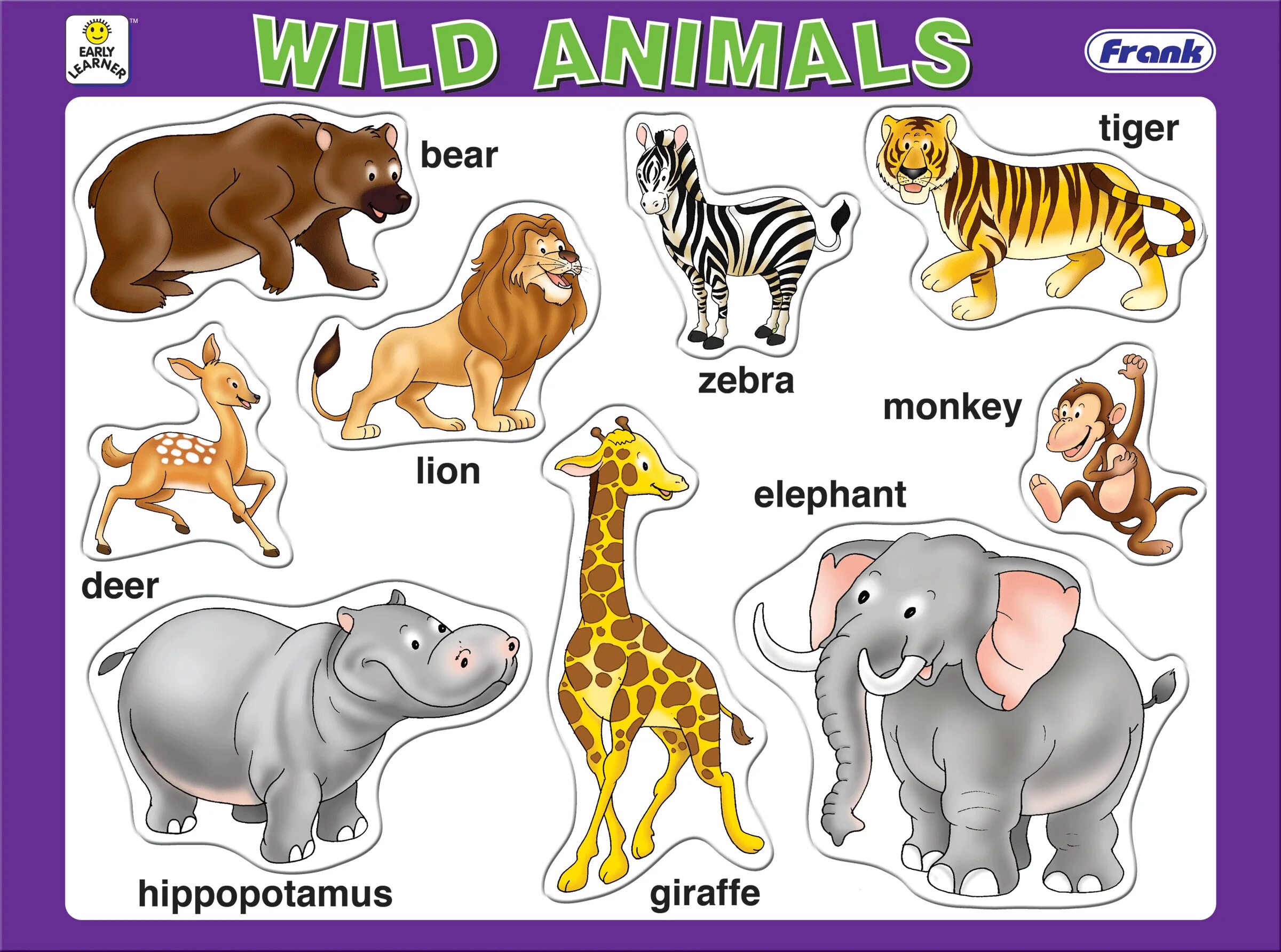 Картинка с животными для детей для описания Theme of the lesson: Animals