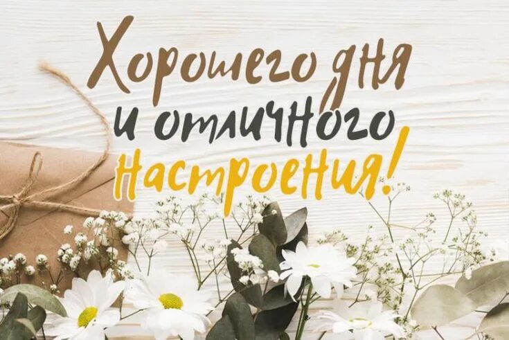 Картинка счастливого дня и хорошего настроения Хорошего дня и отличного настроения Congrats, Novelty sign, Cards