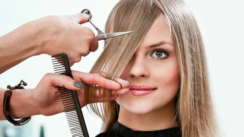 Картинка стрижка волос женская Стрижка чёлки в компании MON SALON SOCHI - 700 руб.