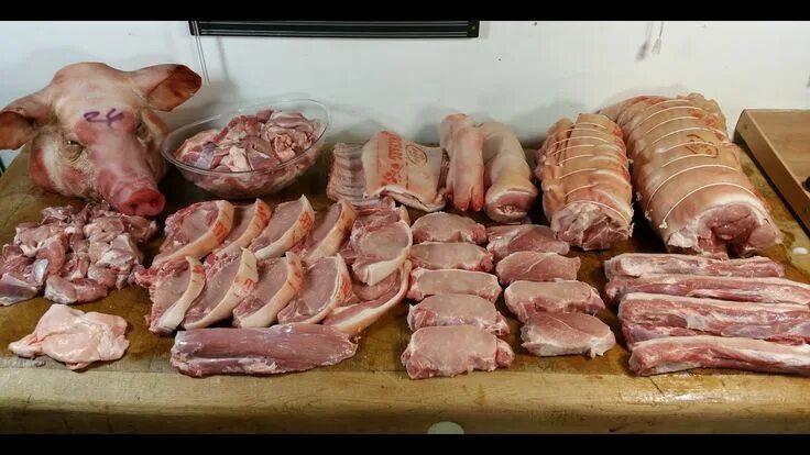 Картинка свинины фото How To Butcher A Pig Nose To Tail. TheScottReaProject Survival food, Processed m