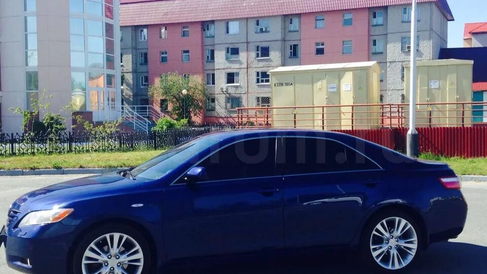 Картинка тойота камри 40 синяя цвет тюнинг Toyota Camry (XV40) 3.5 бензиновый 2006 3.5 на DRIVE2