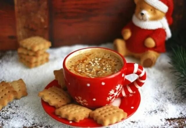 Картинка утро новый год Pin von Elizka auf Coffee-time Kaffee, Guten morgen, Tee