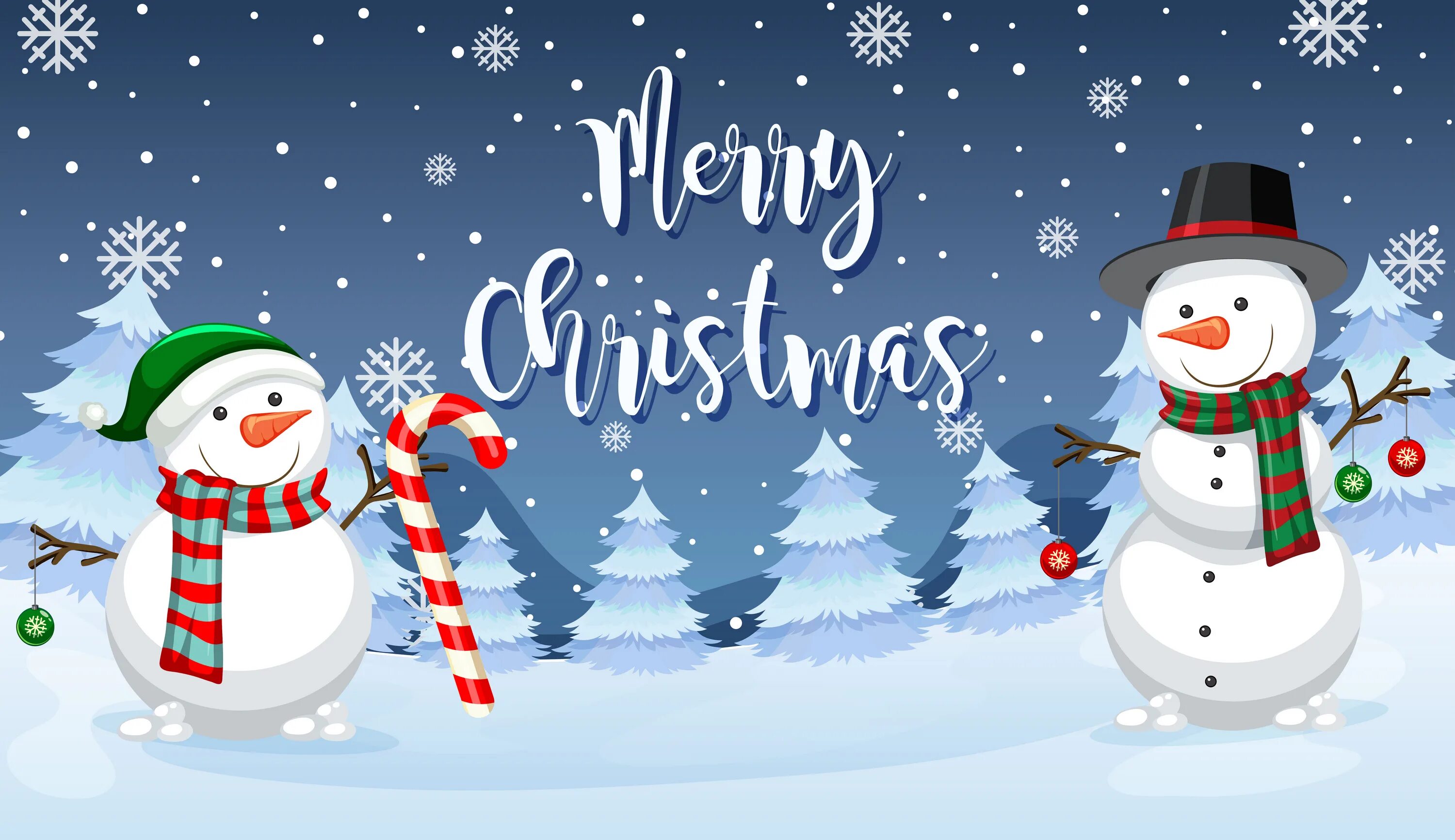 Картинки английского нового года Merry Christmas snowman card 414614 Vector Art at Vecteezy